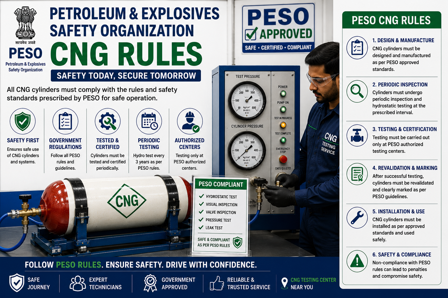 Petroleum & Explosives Safety Organization (PESO) CNG Rules